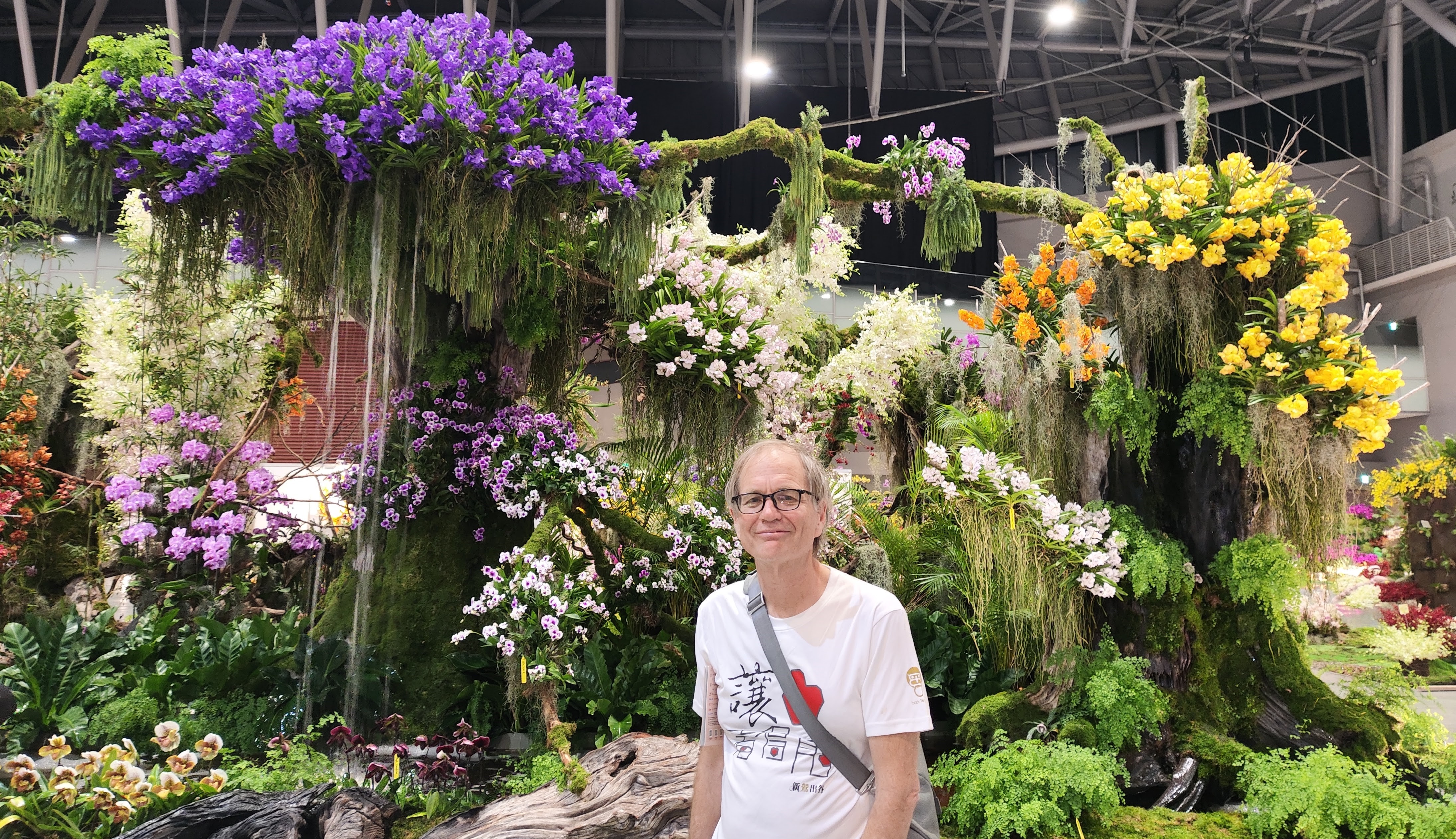 Jon White at the International Orchid Show in Tainan