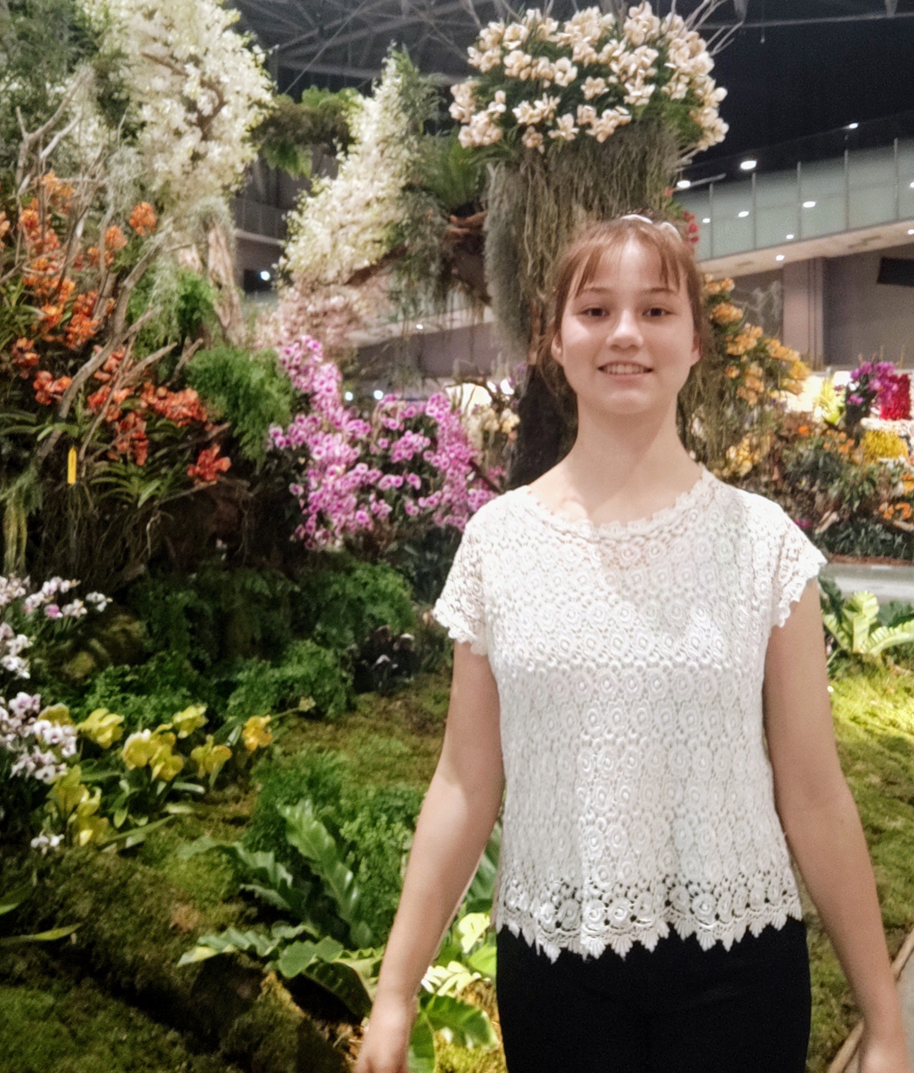 Ruth White at the International Orchid Show in Tainan