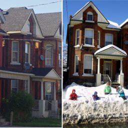 outside in summer and winter