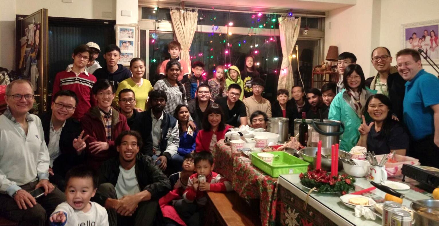 Group Picture at our house Christmas party