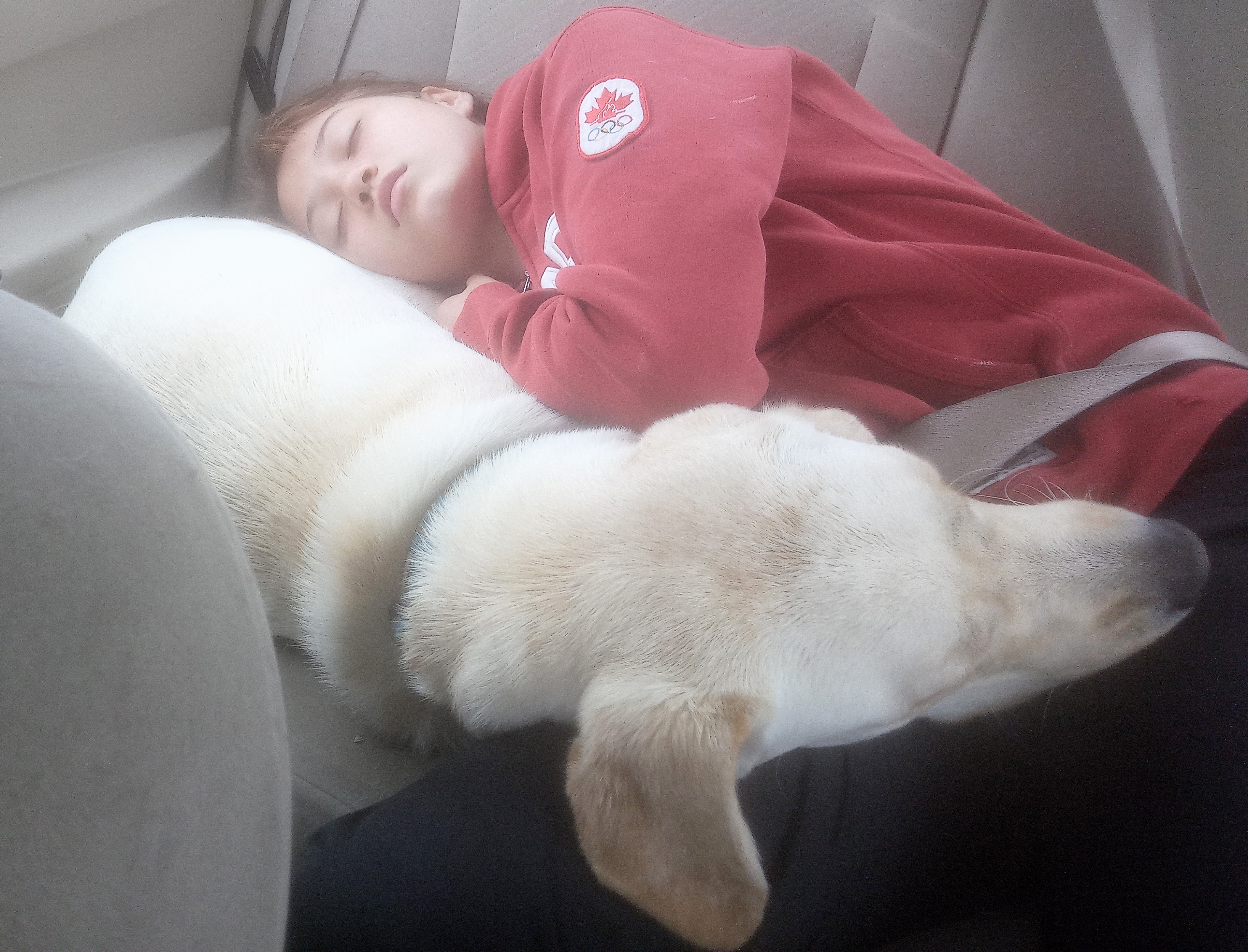 Ruth and Ruby White in car on road to Cherith